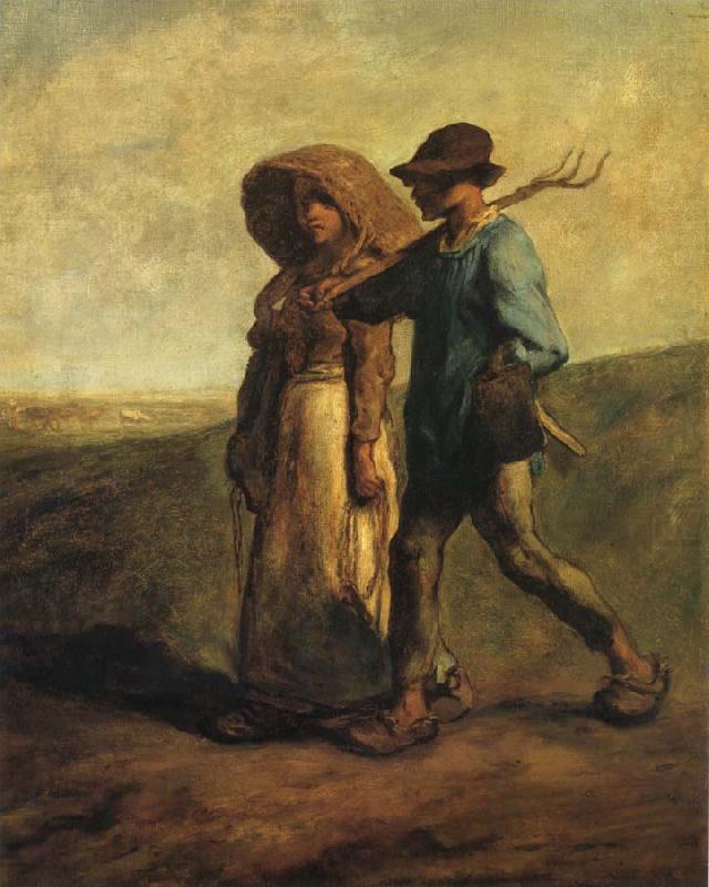 Going to work, Jean Francois Millet